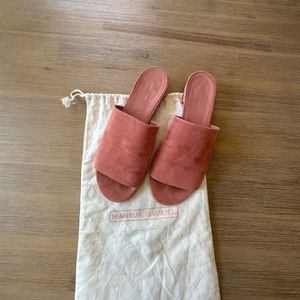 Mansur Gavriel Suede Pink Slide - Women’s size 39